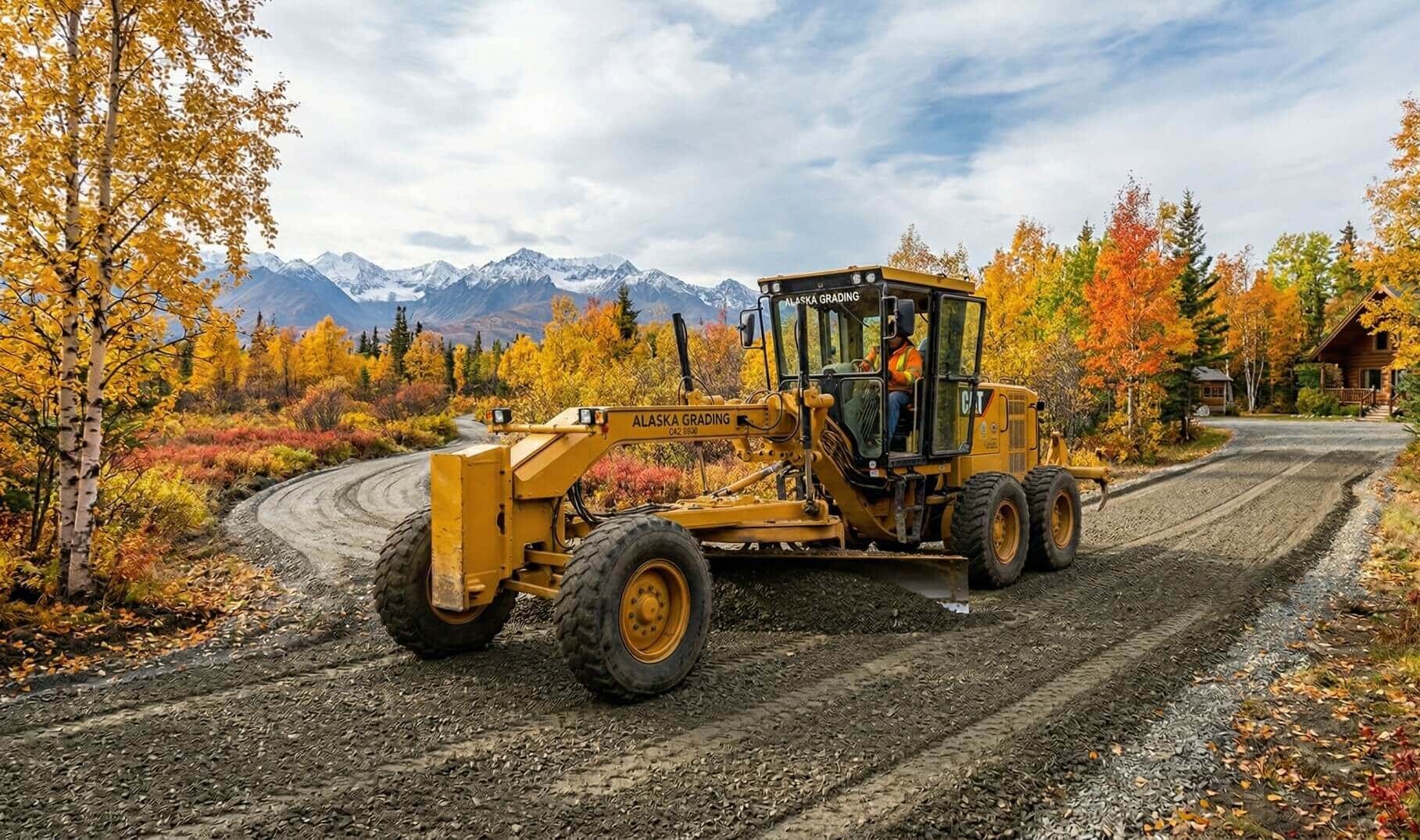 gravel driveway grading