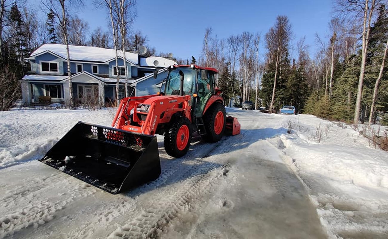 snow plowing vs blowing Anchorage